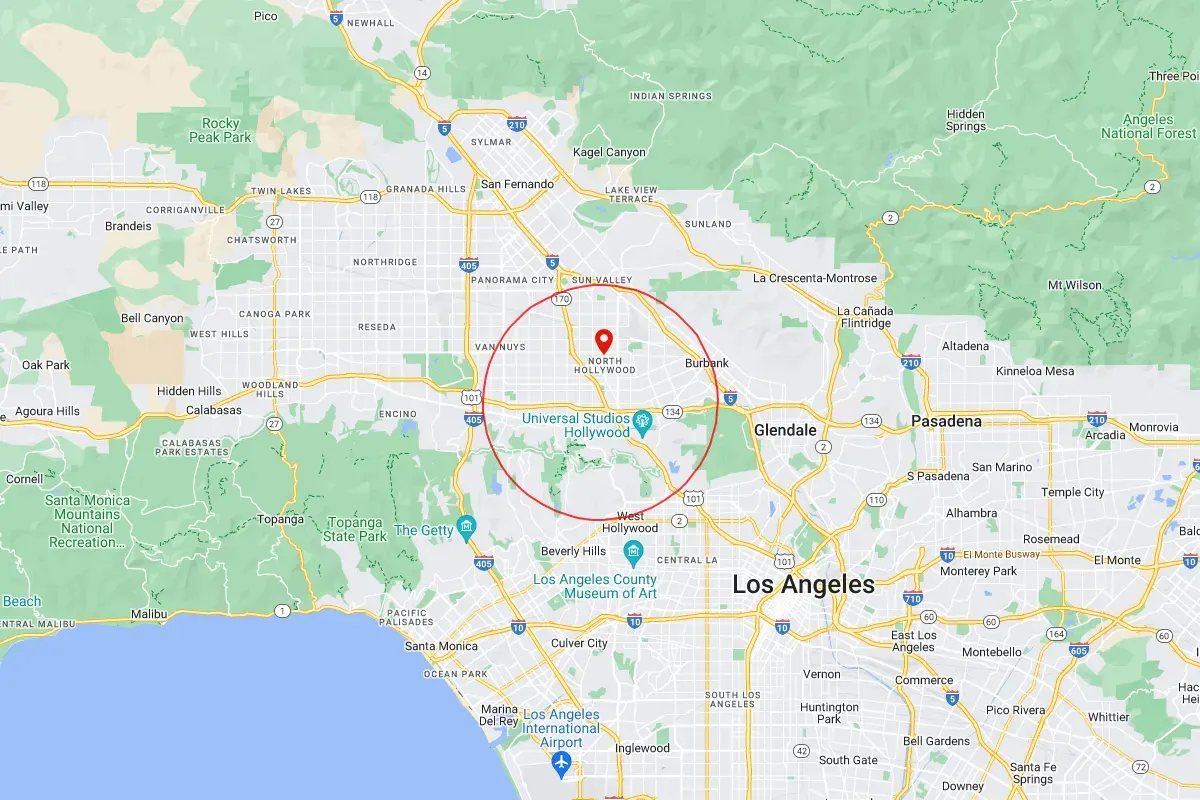 north-hollywood-universal-city-map