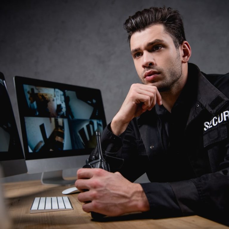 security guard vs security cameras cost