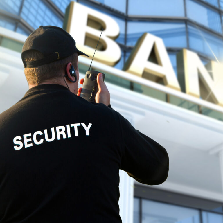 are bank security guards armed